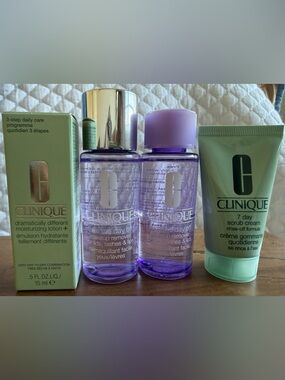 Clinique travel size Skin Care products